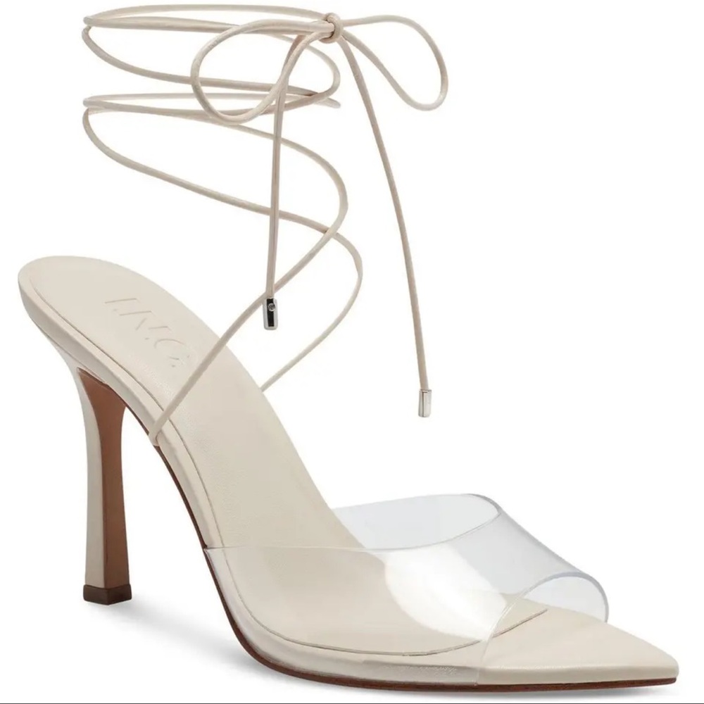 INC lace up clear heels - Picture 2 of 3
